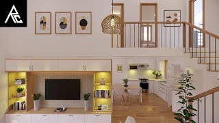 Adorable 3Bedroom LoftType Small House Design Idea 7x8 Meters Only [upl. by Genevieve298]