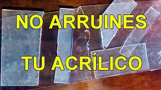 Las mejores maneras de cortar acrílicos acrilicos hagaloustedmismo diy acrilicos [upl. by Karolina]