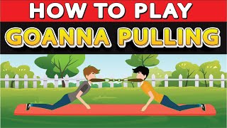 How To Play Goanna Pulling a sport where two players pull a leather strap tied around their necks [upl. by Aleka]