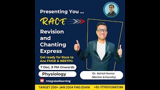 PHYSIOLOGY 1 RACE BY DR ASHISH [upl. by Encratia]