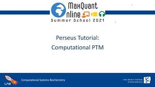 MQSS 2021  Perseus Computational PTM proteomics tutorial  Şule YılmazRumpf [upl. by Yrokcaz]