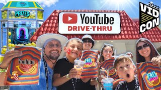 The Youtube Restaraunt amp VidCon 2022 Adventure FV Family tries Mr Beast Giant Gumball Machine [upl. by Notnert]