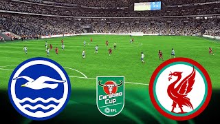 Brighton vs Liverpool  Carabao Cup 4th Round CLASH  FC 25 [upl. by Domini566]