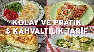 Kolay ve Pratik 8 Kahvaltılık Tarif Seç Beğen  Yemek Tarifleri [upl. by Latashia528]