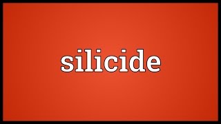 Silicide Meaning [upl. by Alma]