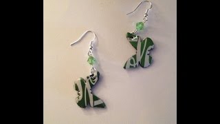 DIY Canette Commentfaire des boucles doreilles  How to make earrings out of soda cans [upl. by Roice]