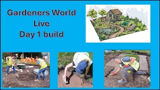 Gardeners World Live build day 1 [upl. by Alleunam563]