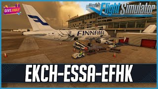 MSFS LIVE  Real World SAS amp Finnair OPS  Frame Gen Mod  Fenix A320  Christmas Special 3 [upl. by Adnohrahs766]