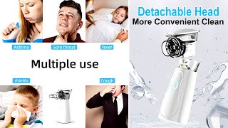 Medical Handhe Portable Nebulizer Inhalator Adult Kids Mini Silent Steam Nasal Humidifier Inhaler [upl. by Demetri]