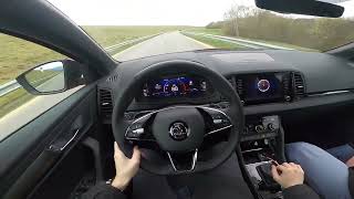 2023 Škoda Karoq Sportline 15 TSI DSG  POV Test Drive [upl. by Noneek]