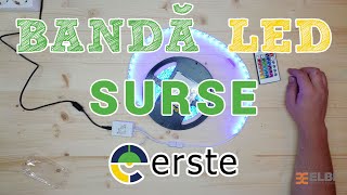 Banda LED ERSTE  Cum conectam benzile LED la sursele de alimentare [upl. by Fadas835]