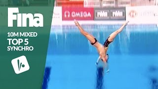 Top 5  10m Mixed Synchronised  FINANVC Diving World Series  Kazan 2017 [upl. by Fair]