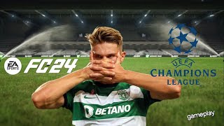 Sporting vs Lille fase de grupos Champions League EA SPORTS FC 24 [upl. by Annitsirhc]