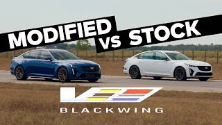 H1000 Blackwing vs Stock Cadillac CT5V Blackwing Sedan  Supercharged V8  Manual Trans [upl. by Ateloiv]