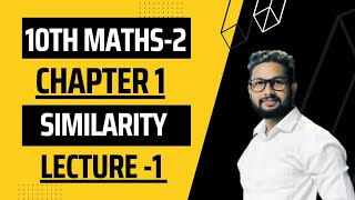 10th Maths2 Geometry Chapter No 1  Similarity  Lecture 1  JR Tutorials [upl. by Geof]