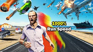 1000 run speed but chaos happens every minute in GTA 5 [upl. by Assilat850]