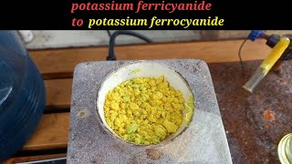 potassium ferricyanide to potassium ferrocyanide [upl. by Iznekcam332]