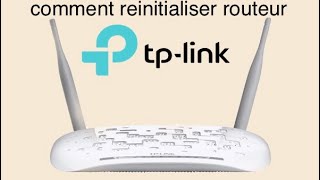 comment reinitialiser routeur  wifi tplink [upl. by Ahsie]