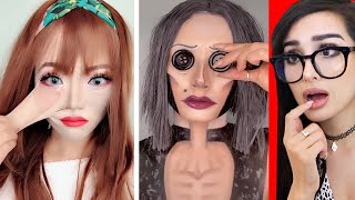 Crazy Halloween Tik Tok Makeup Transformations [upl. by Zaob]