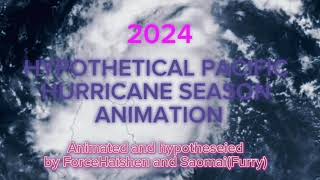 2024 Pacific Hypothetical Typhoon Season Animation [upl. by Lemkul]