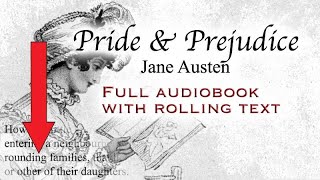 PRIDE AND PREJUDICE  full audiobook with rolling text  by Jane Austen [upl. by Odelle]