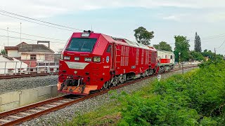 LOKOMOTIF CC 300 12 01🔴 amp CC 300 12 03🔴 SELESAI MELAKUKAN UJI BEBAN JEMBATAN SIMPANG JOGLO‼️‼️‼️‼️ [upl. by Noffihc]