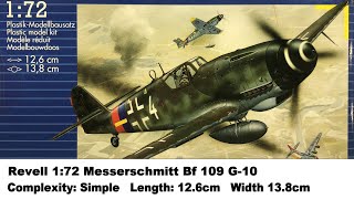 Revell 172 Messerschmitt Bf 109G10 Kit Review [upl. by Loos]