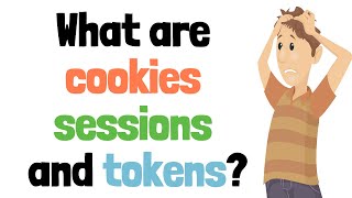 Difference between cookies session and tokens [upl. by Zile]