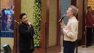 Lea Salonga Clay Aiken performs quotSounding Joyquot at Solaire Resorts Christmas Tree Lighting event [upl. by Bhayani156]