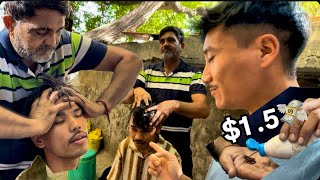 STREET HEAD MASSAGE 🇮🇳INDIA ONLY AT 15  Doller 💵 [upl. by Malik]