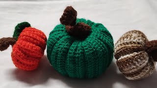 Época de calabazas 🎃🎃🎃 el paso a paso 😃crochet hilocristal acrilan acrilasa [upl. by Hoye]