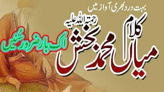 Punjabi Kalam Mian Muhammad Bakhsh  Saif ul malook Heart Touching Kalam  Punjabi Urdu Kalam [upl. by Bindman985]