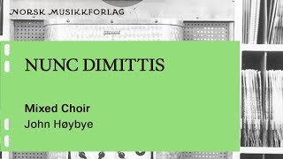 Nunc Dimittis for mixed choir  John Høybye [upl. by Komsa]