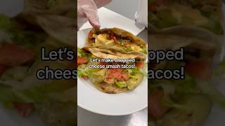 Chopped Cheese Smash Tacos 🍔🌮 recipe burger smashtacos burgertacos foodtrend food cooking [upl. by Atnes]