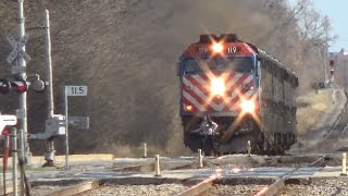 NEAR MISS Girl almost hit by Metra express train Chicago IL [upl. by Alaik]