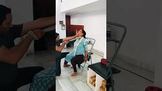 Neck Traction For Cervical Spondylitis। peacefulyogajaipur ytstudio reels ytviral ytshort [upl. by Corena]