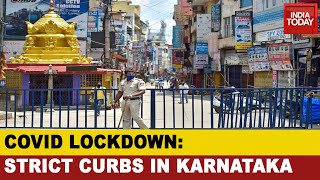 Sunday Lockdown In Karnataka Amidst State Witnessing Biggest SingleDay Spike In Covid19 Cases [upl. by Edyaj]