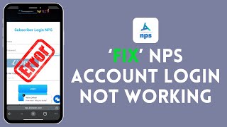 How to Fix NPS Account Login Not Working 2024 [upl. by Anide]