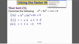 The Factor Theorem  Edexcel Maths ALevel [upl. by Anuaek]