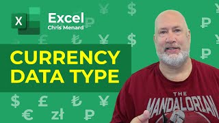 Excel  Get a currency exchange rate using the Currencies data type [upl. by Pancho]