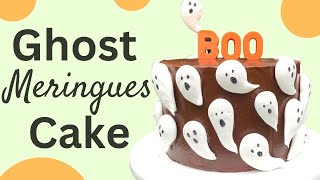 Ghost Meringues Cake A Cake Decorating Tutorial by My Cake School [upl. by Morty]