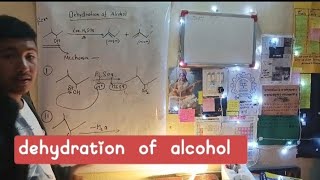 dehydration of alcoholclass 12th topic short reaction with mechanism 💞💭💭💭🚏 alcoholpwianspower [upl. by Apurk]