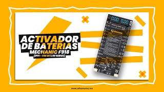 ACTIVADOR DE BATERIAS MECHANIC F918 IP15 HW MTE 60 SERIES [upl. by Assed]