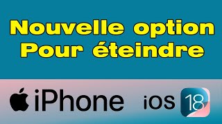 Comment éteindre iPhone iOS 18 sans le bouton [upl. by Euqilegna]