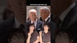 the real transcript on my desk like 👀 biden obama ethelkennedy lipreading lipreadinggirl [upl. by Llahsram217]