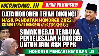 🔴MERINDING HONORER VS PANSELDA DATA HONORER TELAH DIKUNCI UNTUK PPPK 2024  DPRD MARAHI BKPSDM [upl. by Nugesulo]