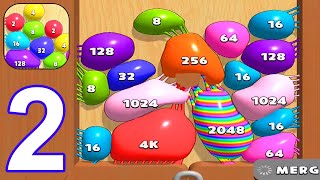 Blob Merge 3D  Gameplay Part 2 All Levels 2552 Max Level Android iOS [upl. by Fanchan]