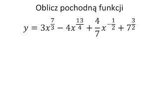 Pochodna funkcji jednej zmiennej cz11 Krysicki Włodarski przykład 650 [upl. by Attoynek]