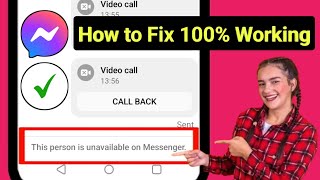 how to fix this person is unavailable on messenger error 2024 [upl. by Klotz]