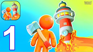 Fire Ranger  Gameplay Walkthrough Part 1 Stickman Fire Ranger amp CampSite Manager iOS Android [upl. by Ardna]